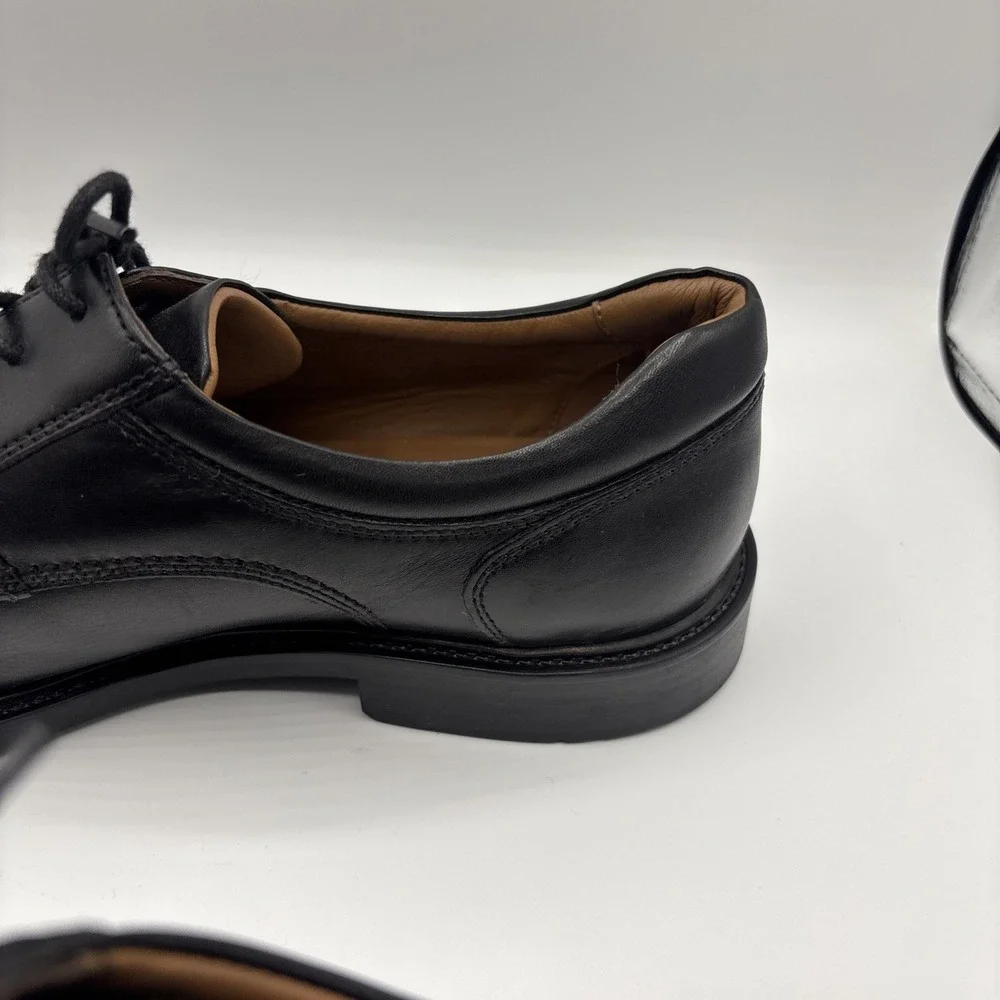 Johnston & Murphy‎ Men's Tabor Runoff Oxfords Shoes Black Leather Size 11.5